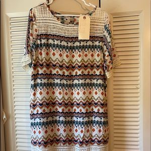 women’s dress  with mesh